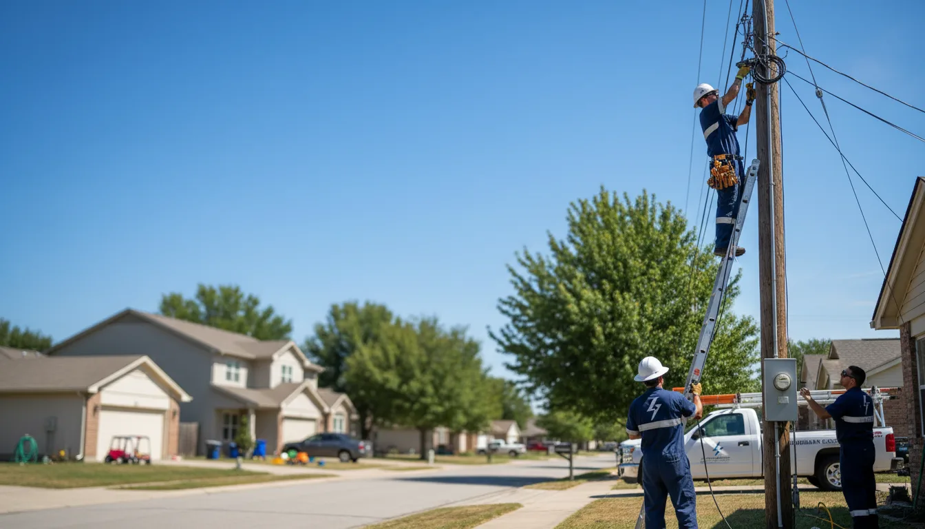 Residential electrician providing installation services in Proctor, WV